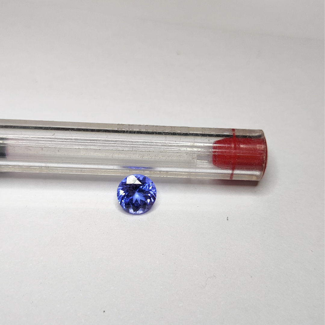 Tanzanita Natural Lapidada – Redonda – 5,5 mm - 0,78 ct