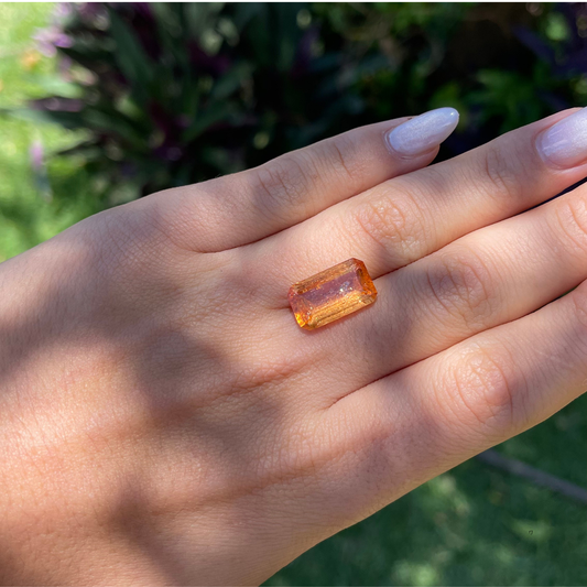 Topázio Imperial Retangular Natural –16,2 x 9,5 mm - 8,99 ct