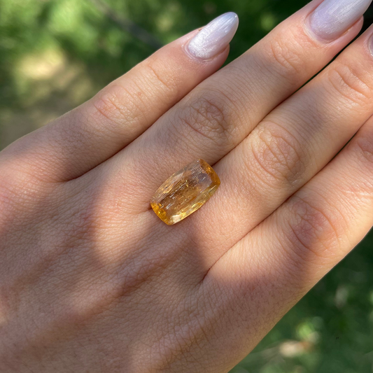 Topázio Imperial Retangular Natural – 16,9 x 10 mm - 7,87 ct