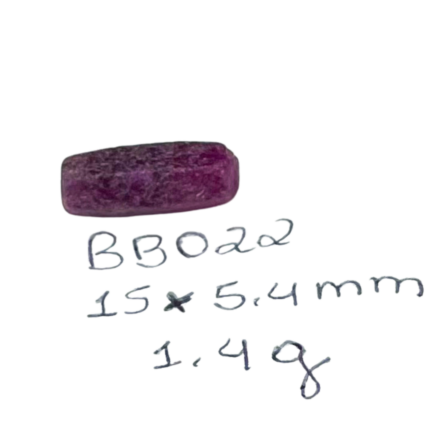 Cristal bruto de Rubi 1,4 g