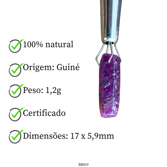 Cristal bruto de Rubi 1,2 g