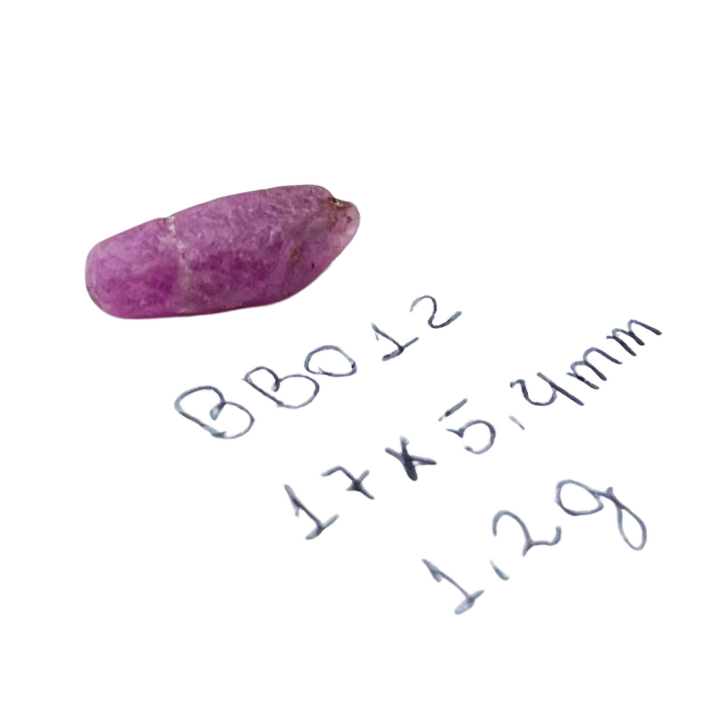 Cristal bruto de Rubi 1,2g