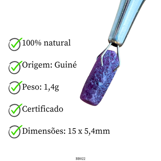 Cristal bruto de Rubi 1,4 g