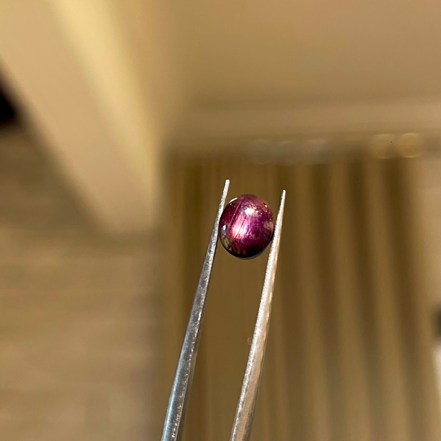 Rubi Natural com asterismo Lapidado em cabochão 2,8 ct