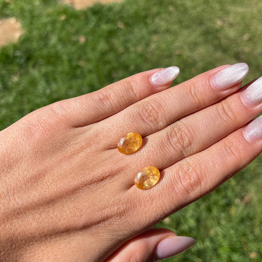 Topázio Imperial Oval Natural –12,9 x 9,10 mm - 10,77 ct