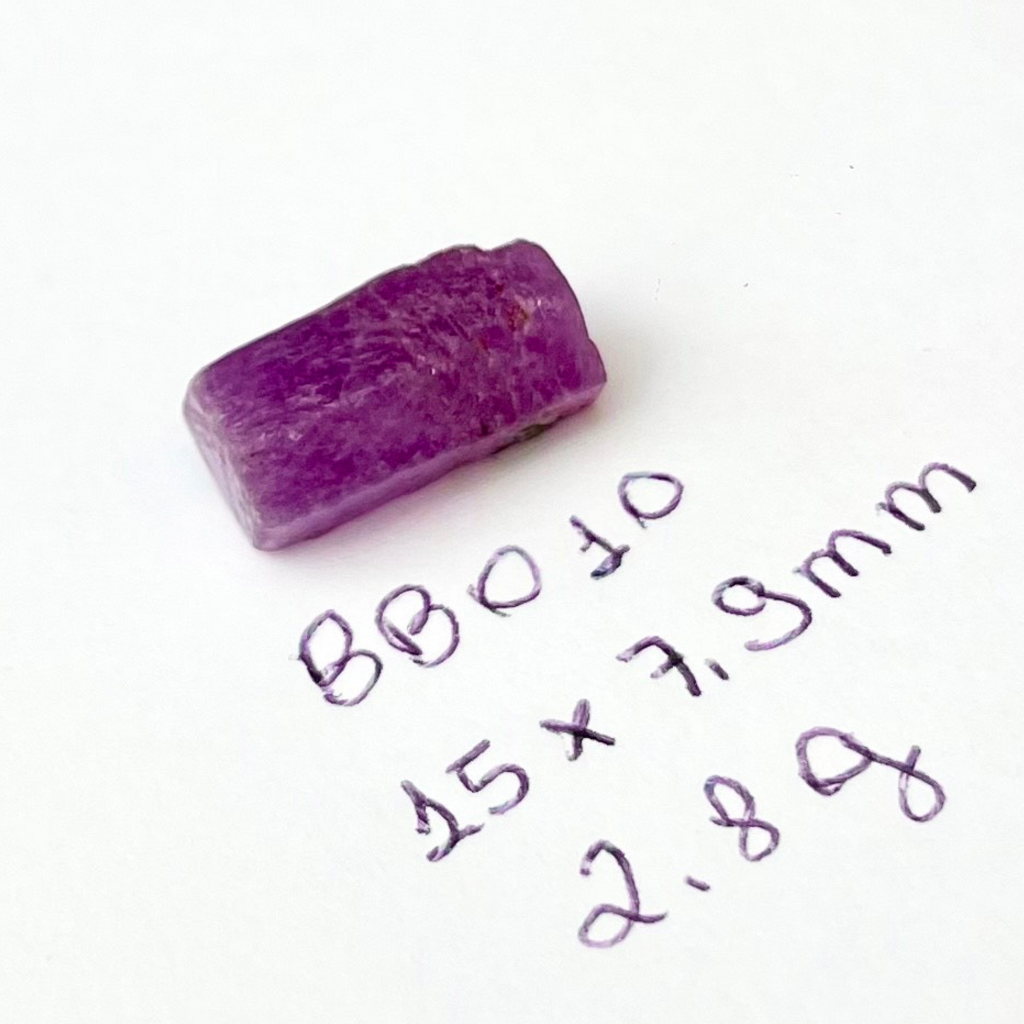 Cristal bruto de Rubi 2,8g