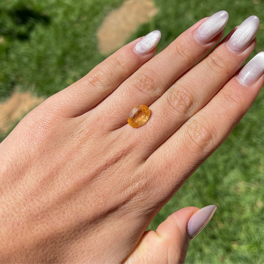 Topázio Imperial Oval Natural – 12,3 x 8,8 mm - 4,11 ct