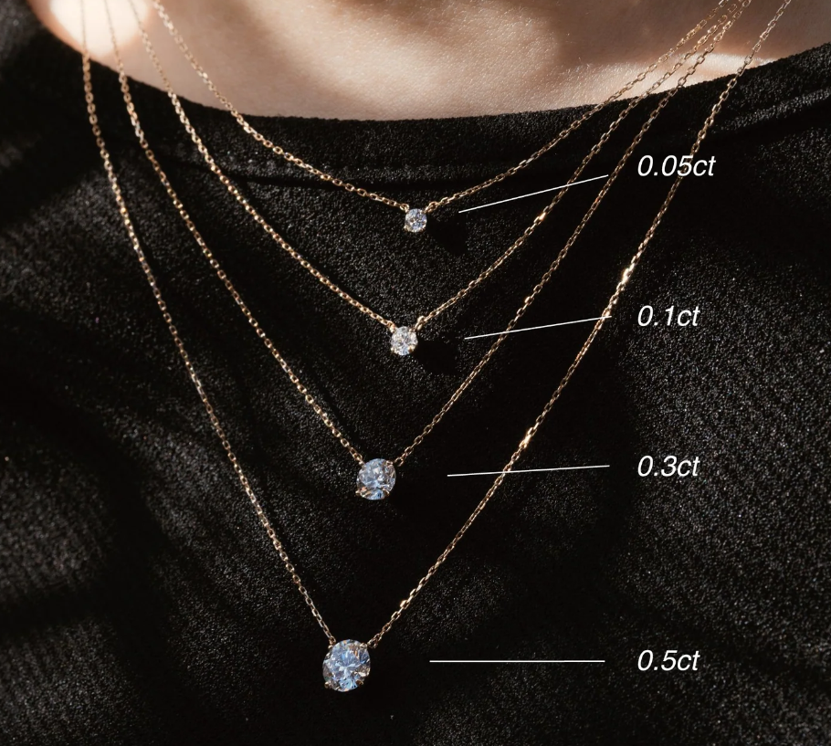 Pingente com Diamante Natural ponto de luz 10 pontos + corrente ouro 18