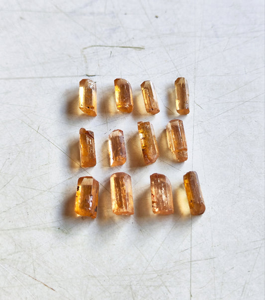 Cristal bruto de topázio imperial