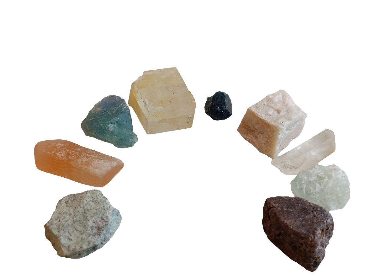 Kit de Minerais Dureza de Mohs