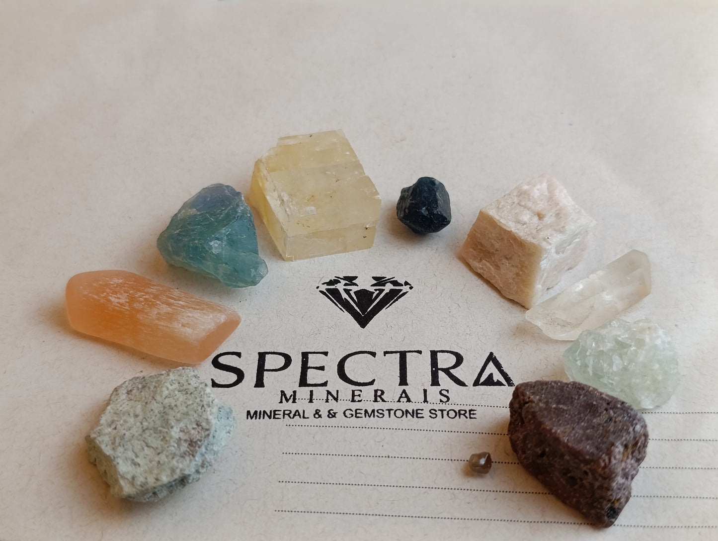 Kit de Minerais Dureza de Mohs