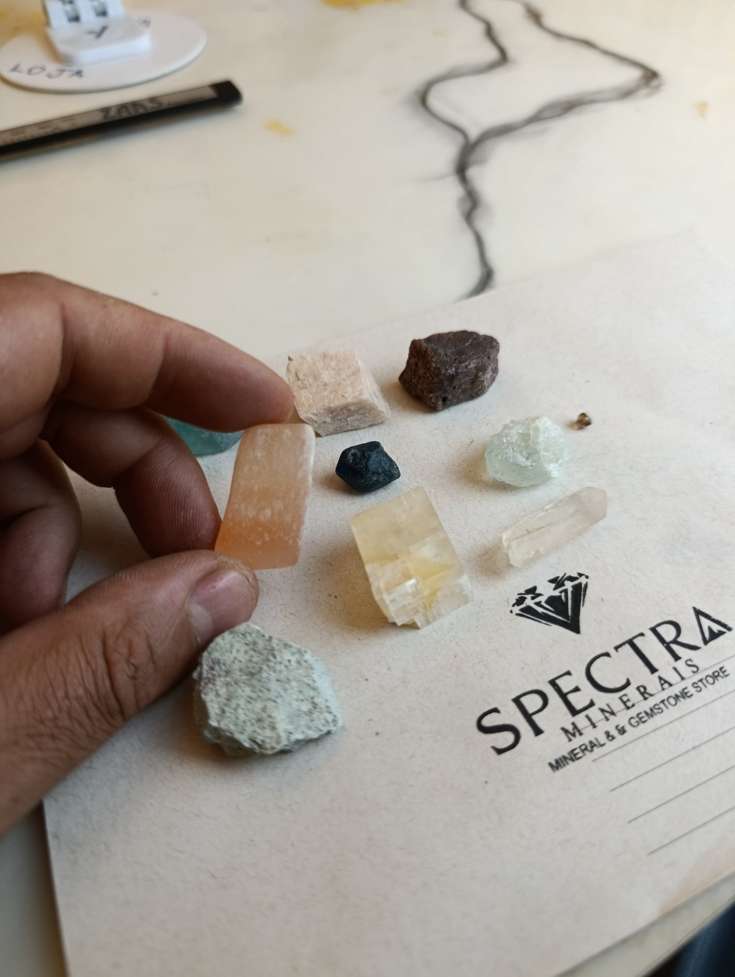 Kit de Minerais Dureza de Mohs