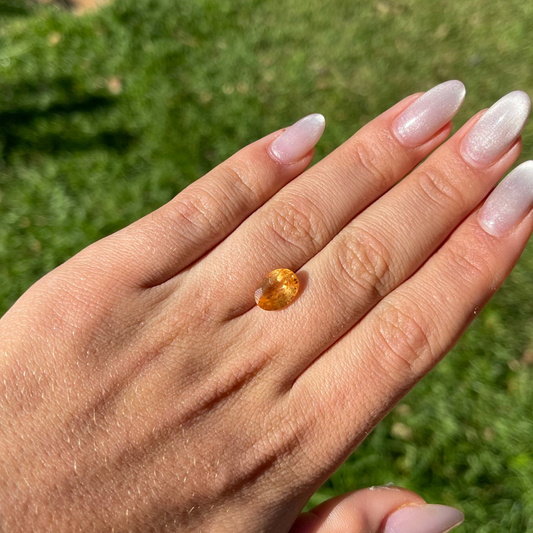 Topázio Imperial Oval Natural – 11,1 x 8,1 mm - 3,64 ct