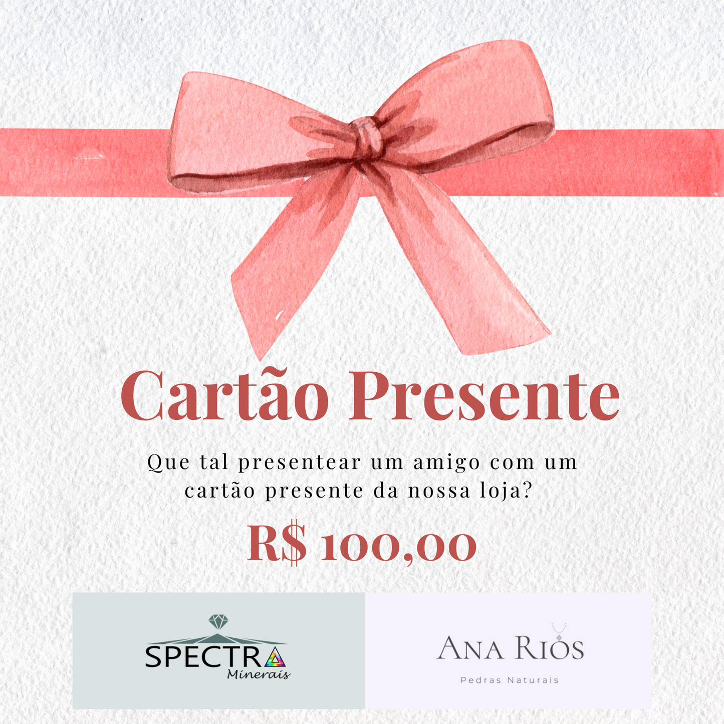 Cartão Presente Spectra Minerais / Ana Rios Joalheria