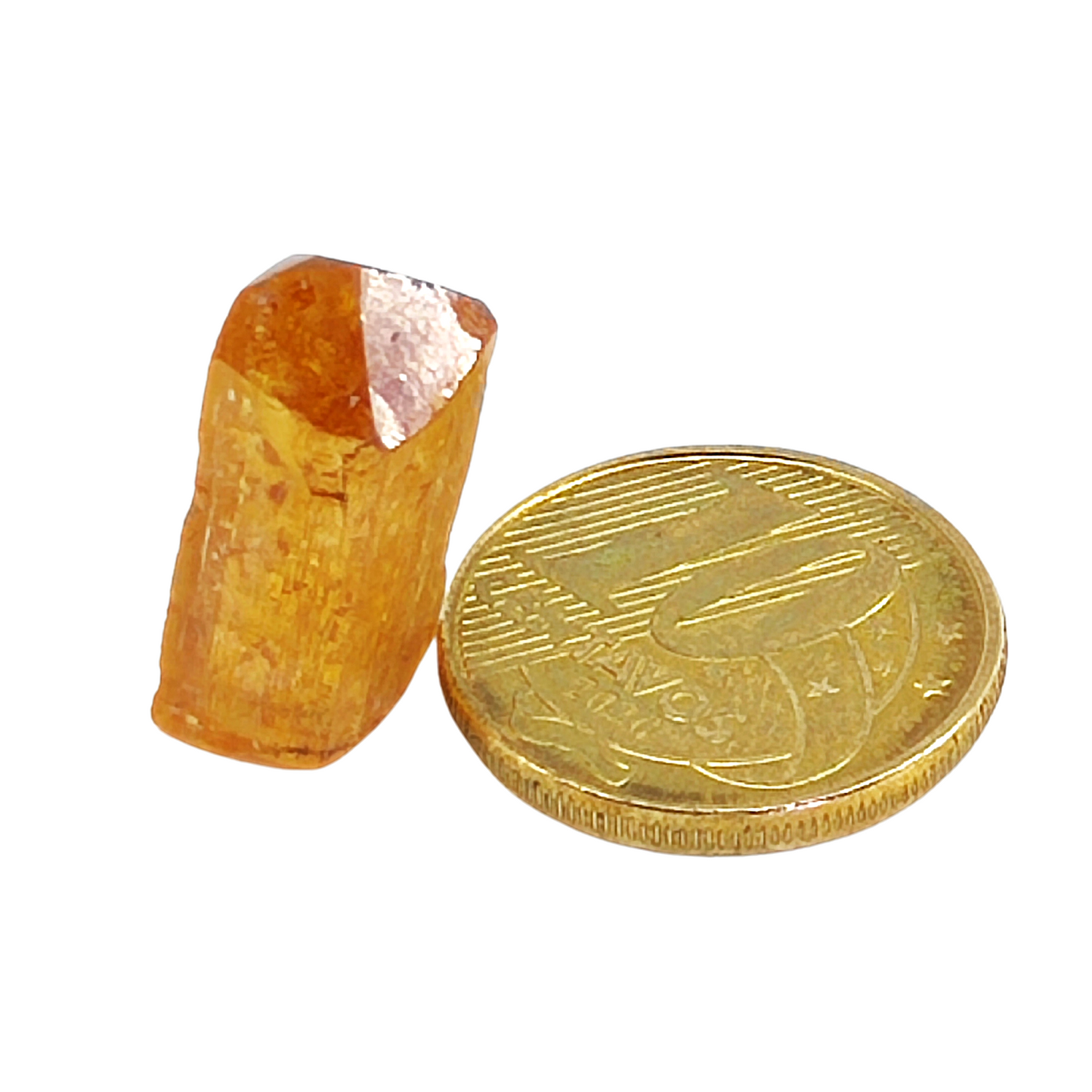 Cristal bruto de topázio imperial