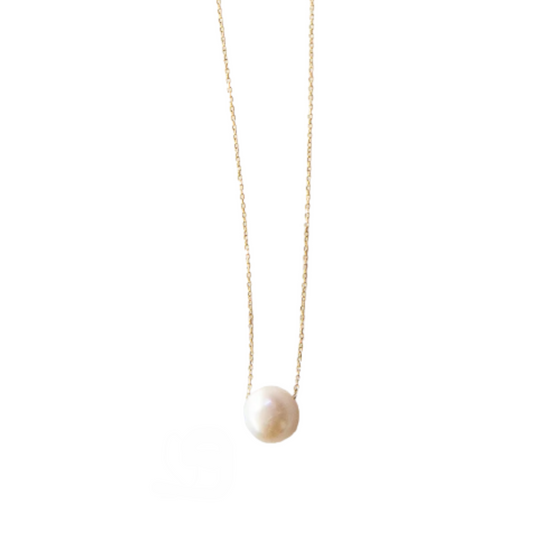 Colar Single Pearl: corrente de ouro 18 K com pérola natural