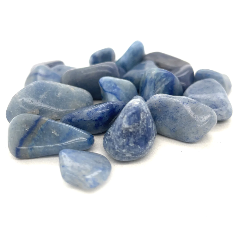 Quartzo azul natural rolado / 1 kg