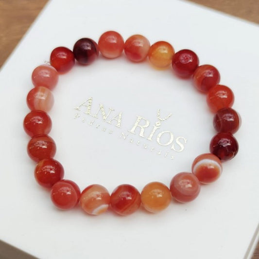 Pulseira de ágata natural