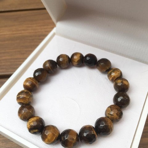 Pulseira de olho de tigre natural