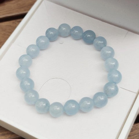 Pulseira de calcedônia natural