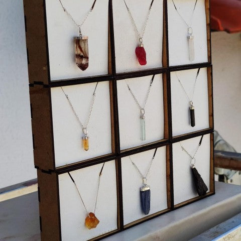 Pingente de Turmalina Negra bruta