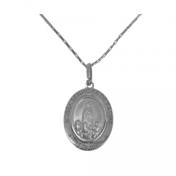 Medalha Nossa Senhora de Fátima - Prata 950
