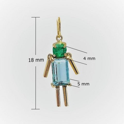 Pingente de Ouro 18k - Menino