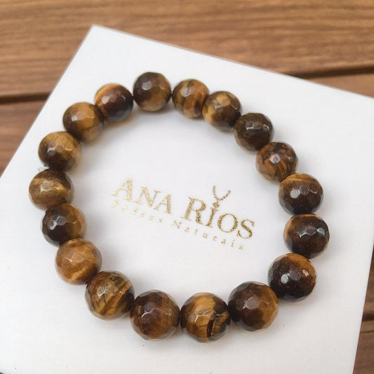 Pulseira de olho de tigre natural