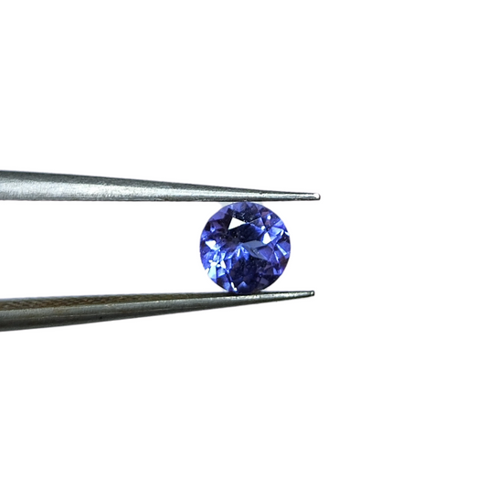 Tanzanita Natural Lapidada – Redonda   – 5,5 mm - 0,78 ct
