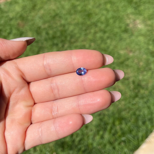 Tanzanita Natural Lapidada – Oval / Entre 8x6 mm ≅ 0,95 e 1,18 ct