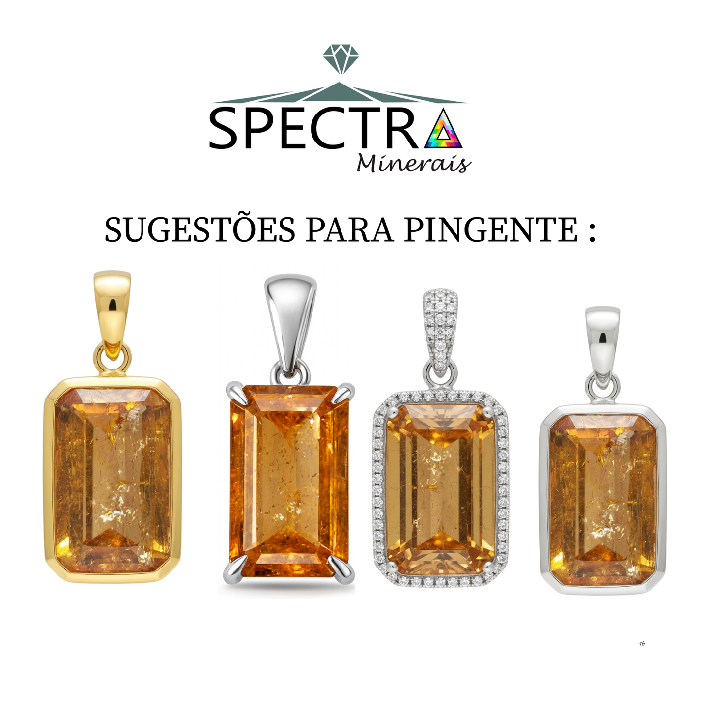Topázio Imperial Retangular Natural –16,2 x 9,5 mm - 8,99 ct