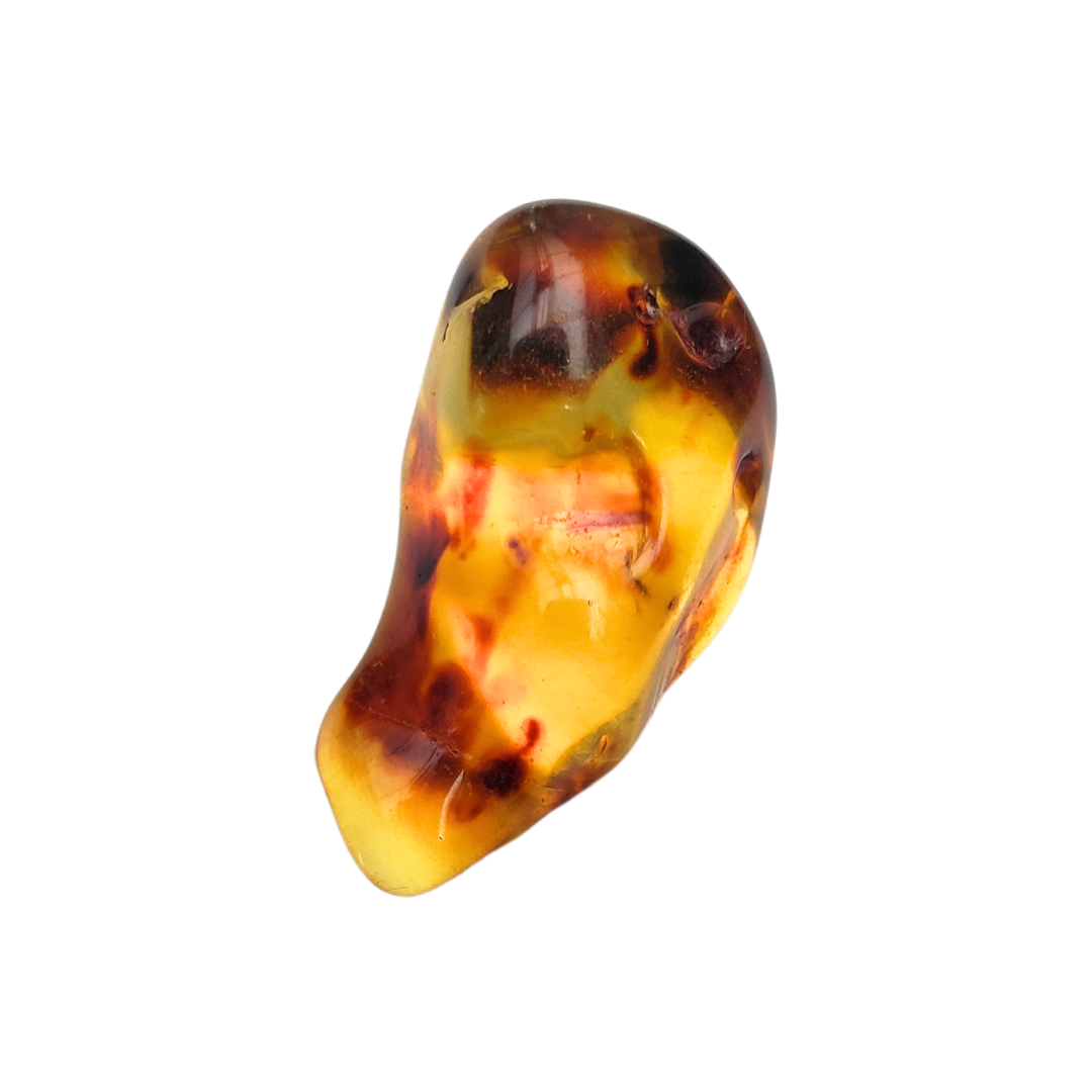 Âmbar do báltico polido 28 x 15 mm / 2,4 g