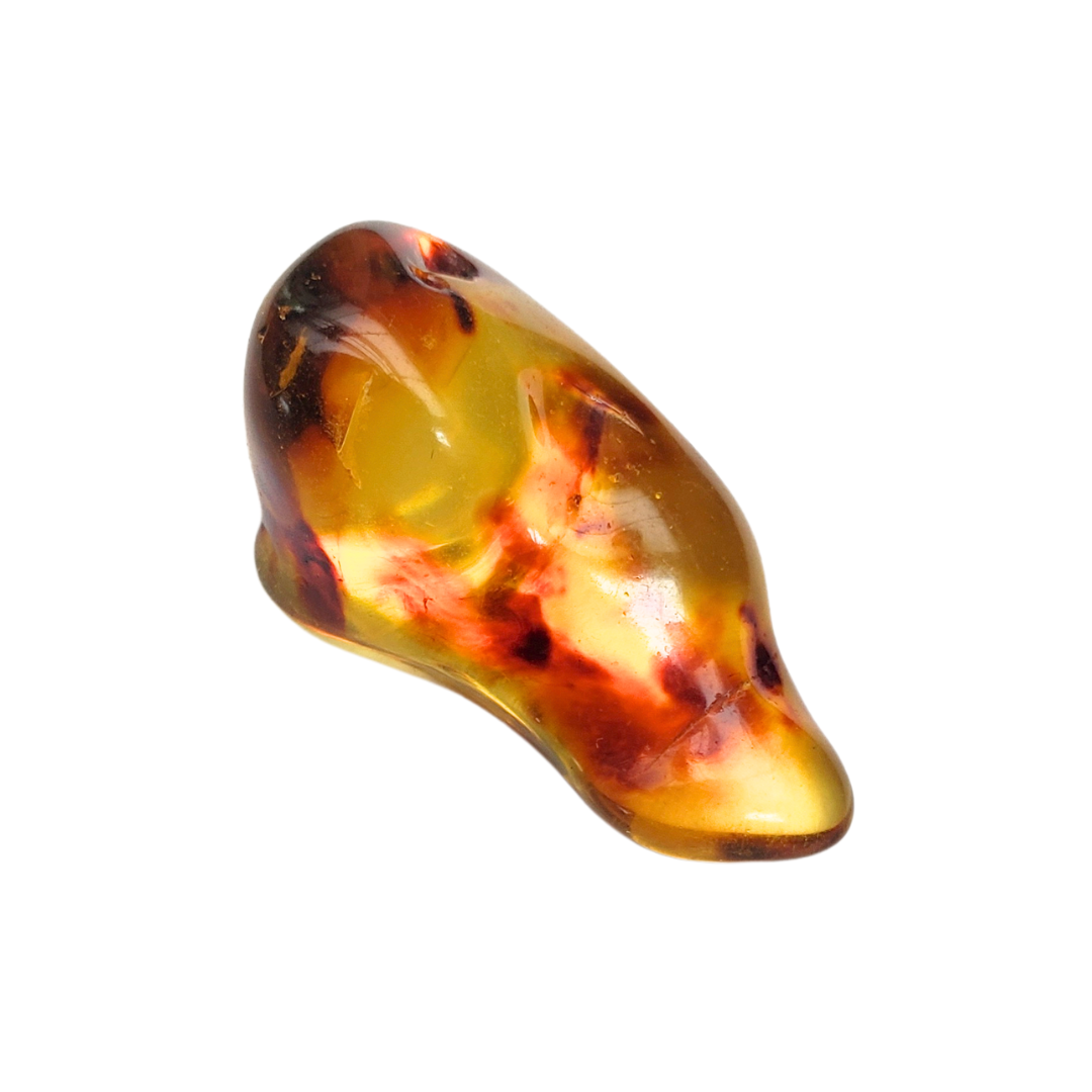 Âmbar do báltico polido 28 x 15 mm / 2,4 g
