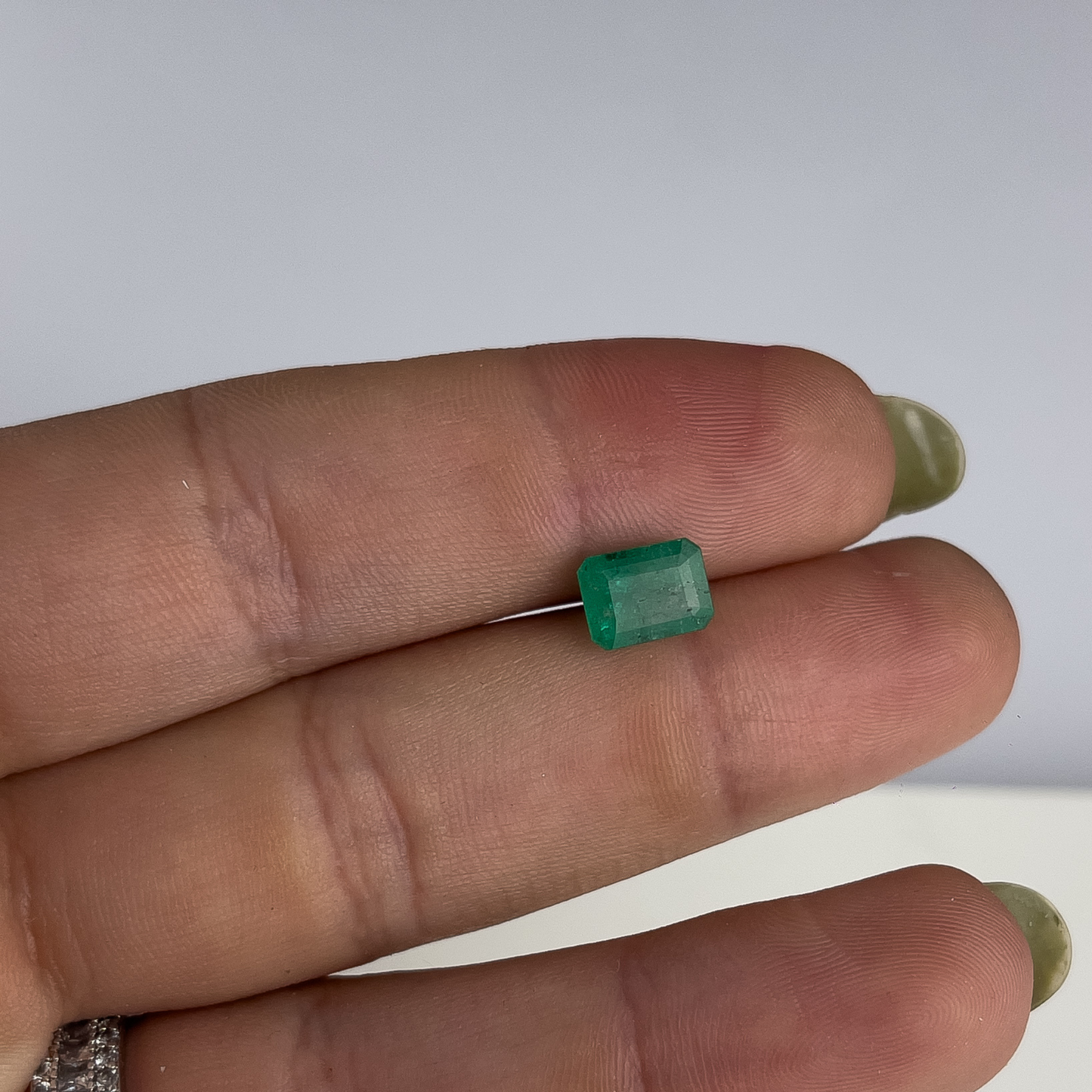 Esmeralda Natural Lapidada - Retangular - 1,62ct / 8 x 6 mm
