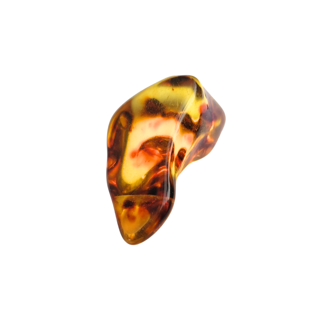 Âmbar do báltico polido 28 x 15 mm / 2,4 g