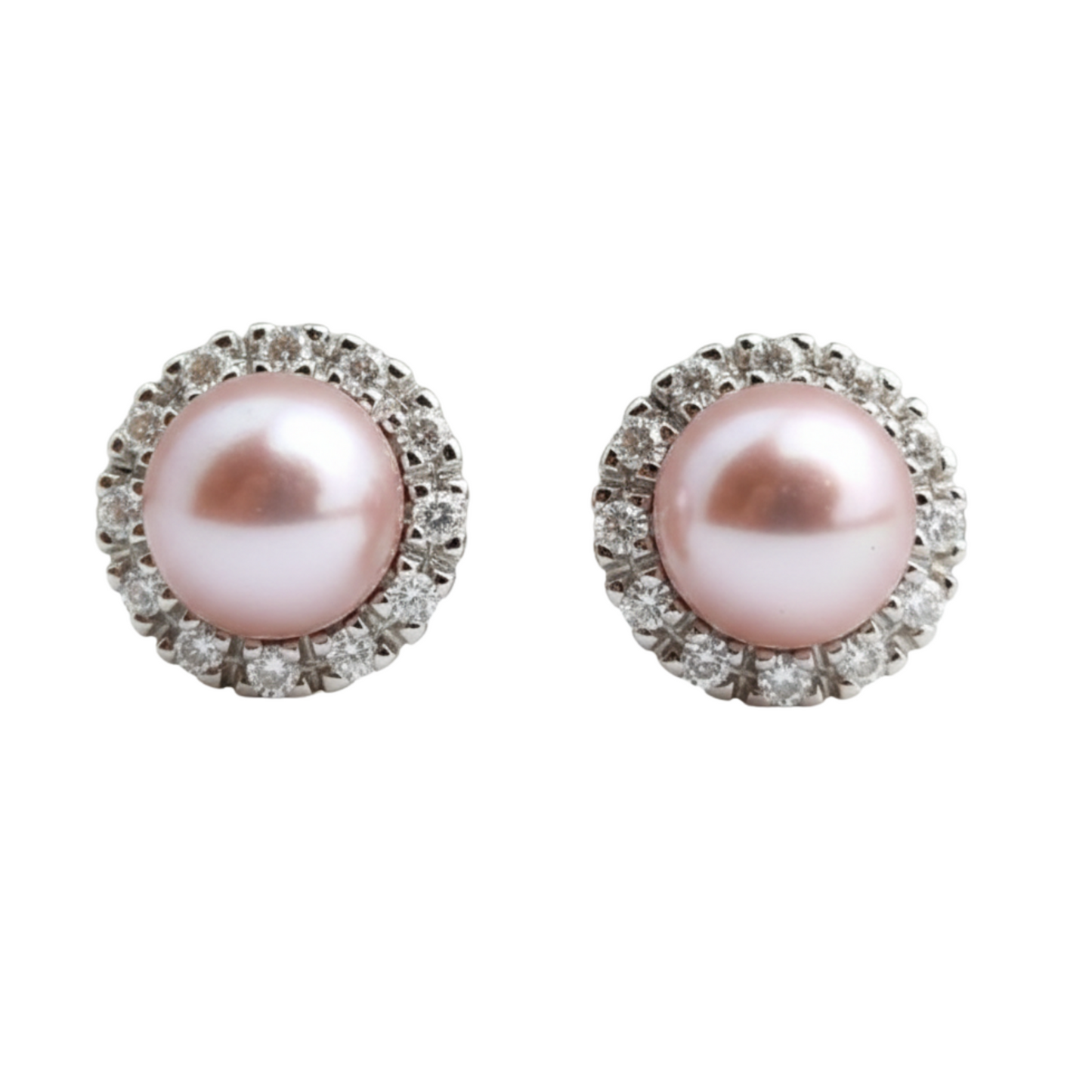 Brinco de Prata 950 com Pérolas Naturais e Zircônias