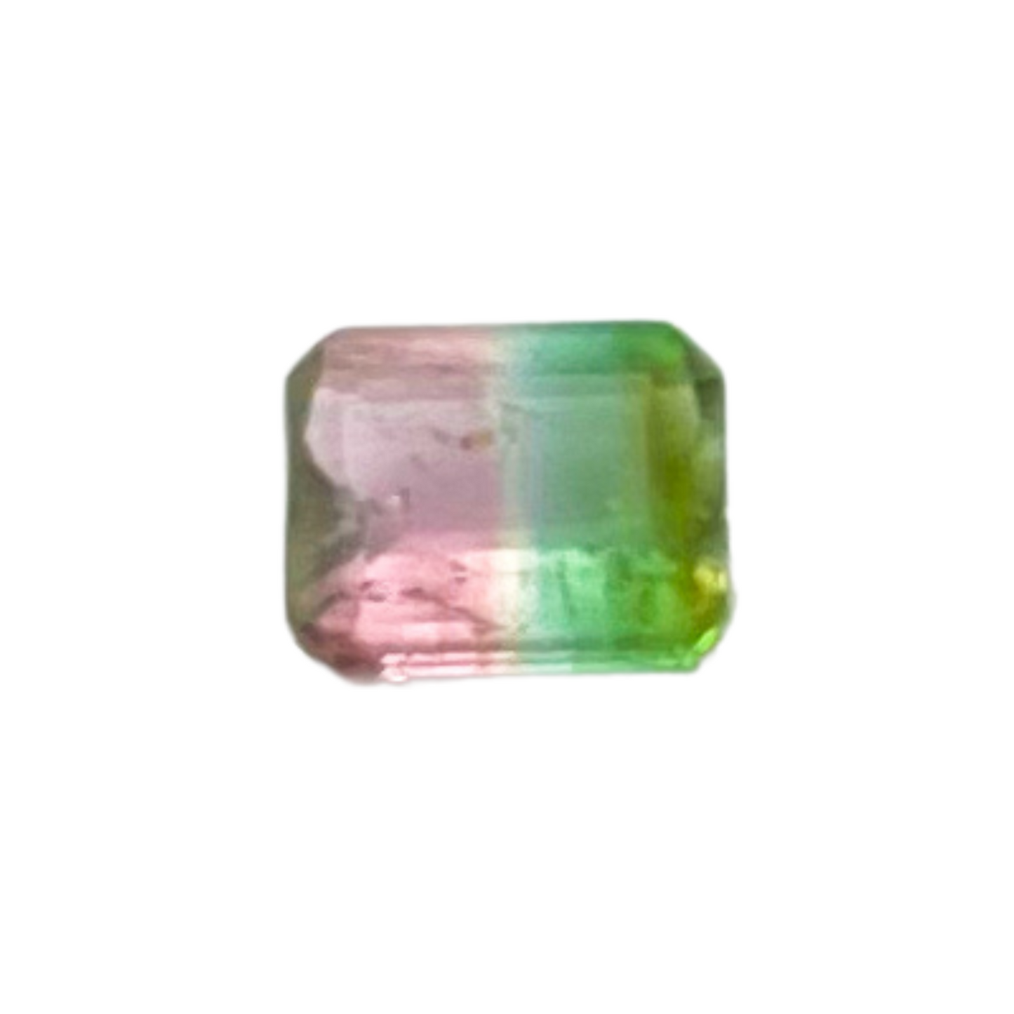 Turmalina Melancia  Natural Lapidada Retangular 2,2ct / 9 x 6 mm