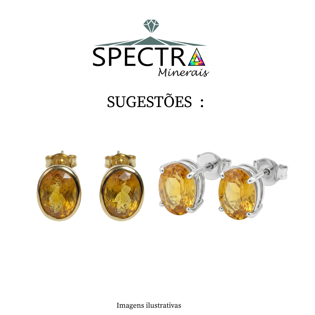 Topázio Imperial Oval  Natural –12,9 x 9,10 mm - 10,77 ct