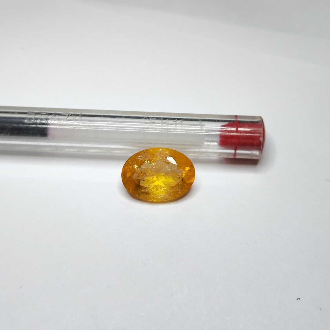 Topázio Imperial Oval  Natural – 12,3 x 8,8 mm - 4,11 ct