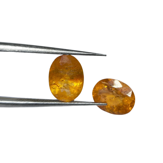 Par de Topázio Imperial Oval  Natural – 10,1 x 7,3 mm -5,99 ct