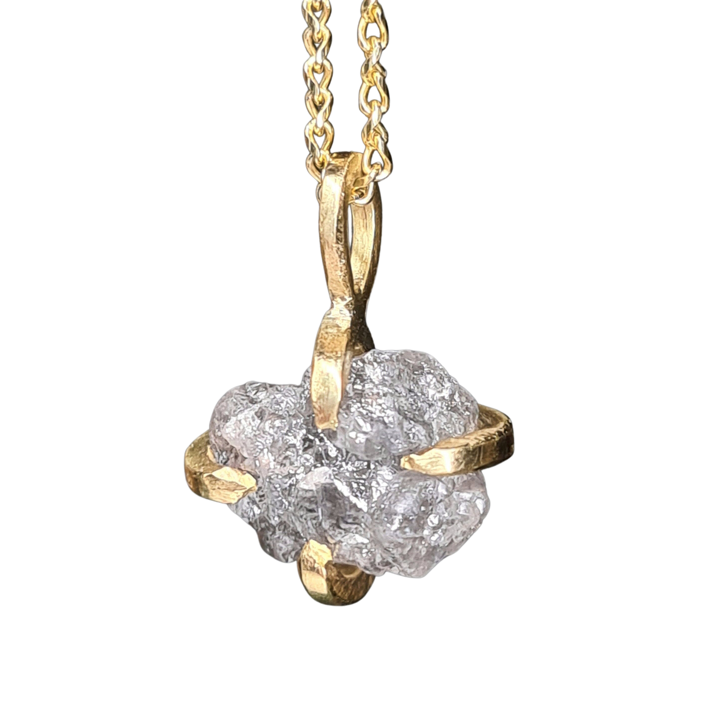 Pingente de Diamante Natural Bruto de 1 ct