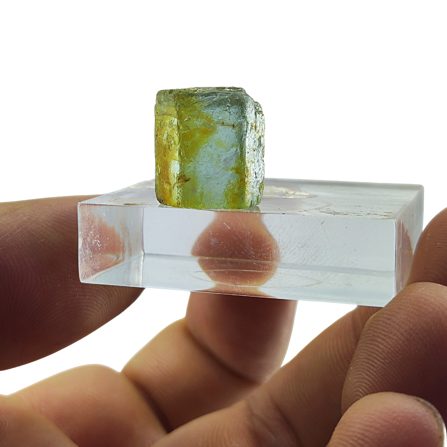 Cristal bruto de berilo verde