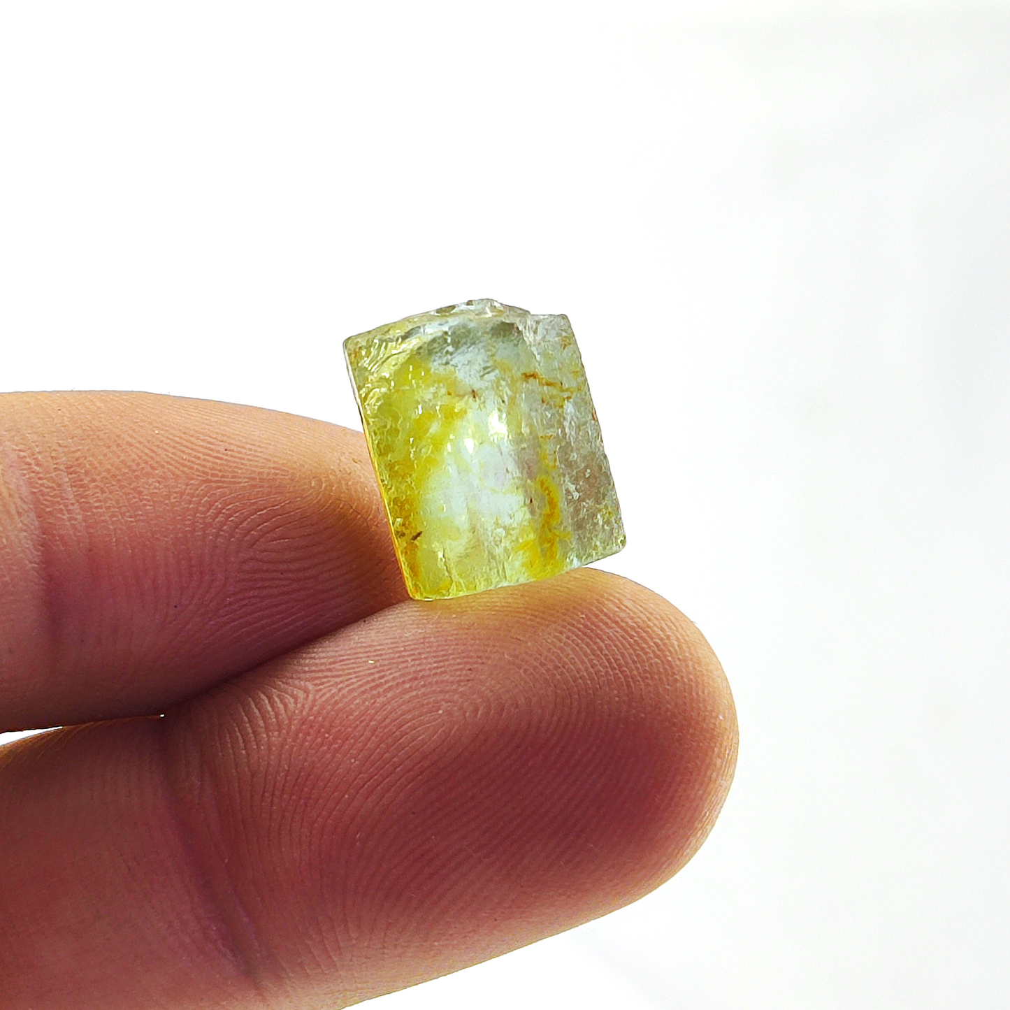 Cristal bruto de berilo verde