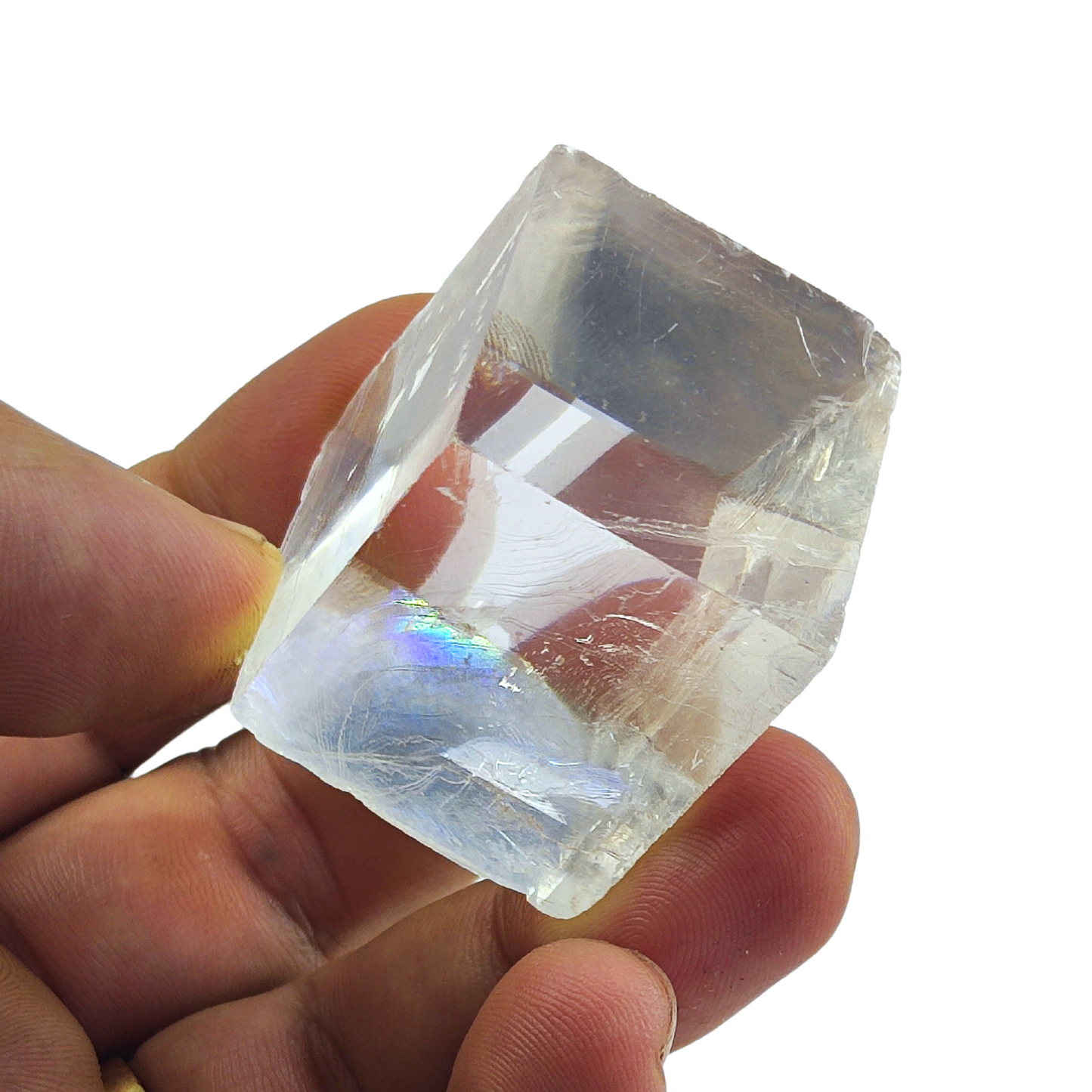 Cristal bruto de calcita óptica