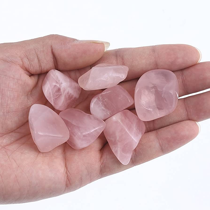 Pedra Quartzo Rosa Rolado  / 1kg