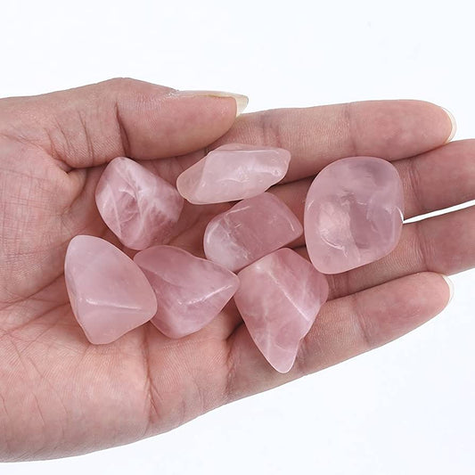 Pedra Quartzo Rosa Rolado  / 1kg