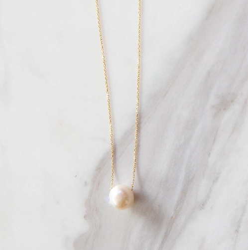 Colar Single Pearl: corrente de ouro 18 K com pérola natural