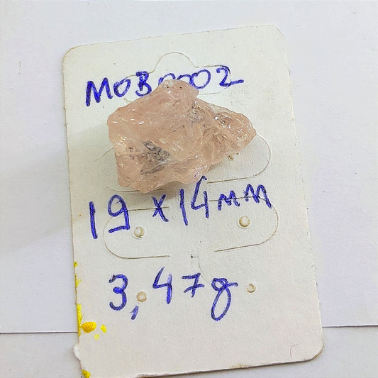 Cristal bruto de morganita 3, 47 g