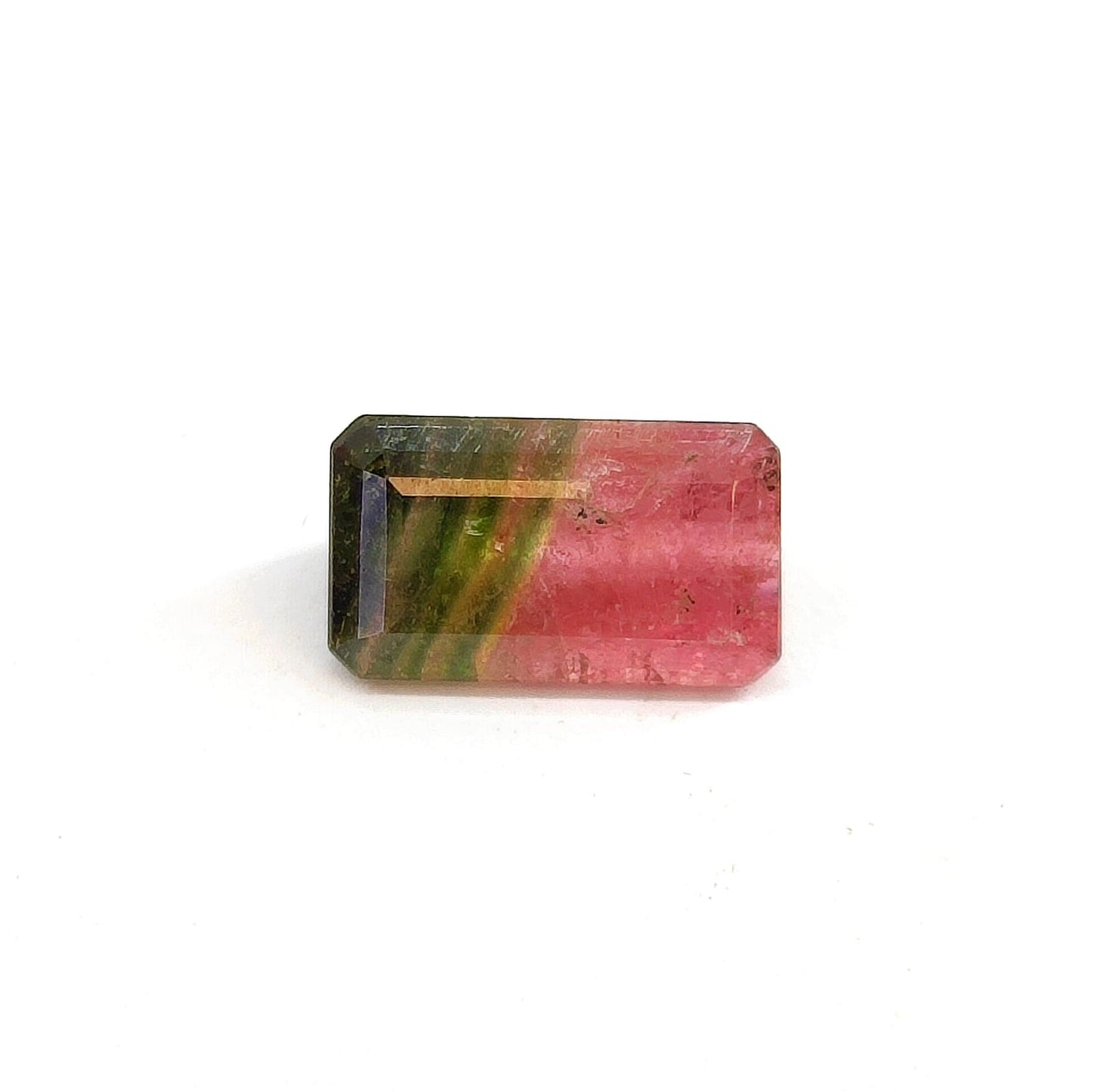 Turmalina bicolor (melancia) 12x7 mm (4,00 ct)